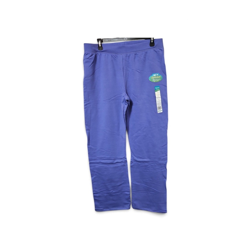 Hanes ComfortSoft EcoSmart Fleece Sweatpants Blue Straight Leg Medium NWT